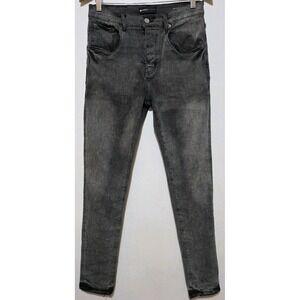 Purple Brand Men's Jeans 32 Style 202338 Gray Grunge Moto Street Emo Skinny EUC